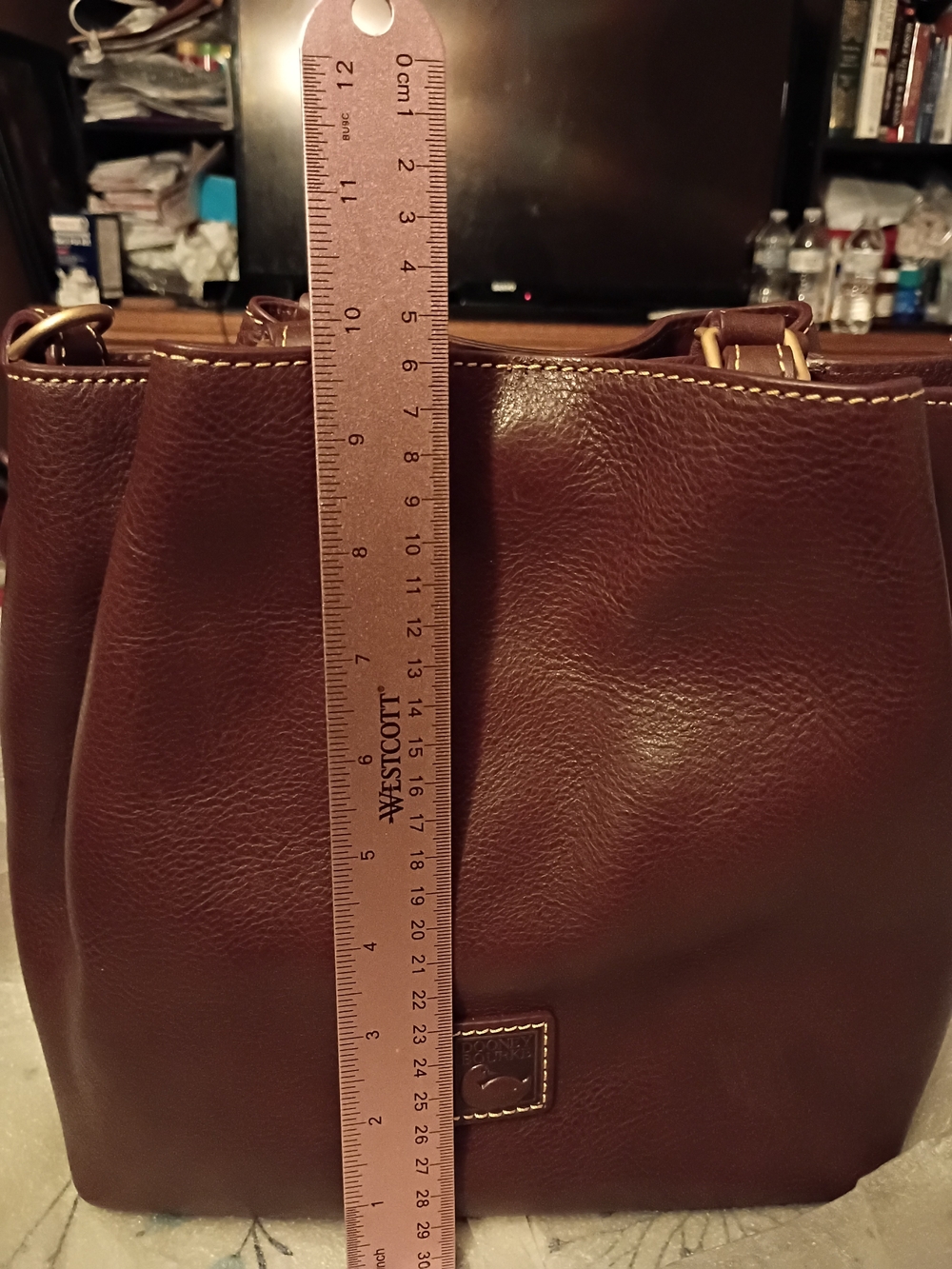 Dooney And Bourke Small Barlow In The Color Chestnut